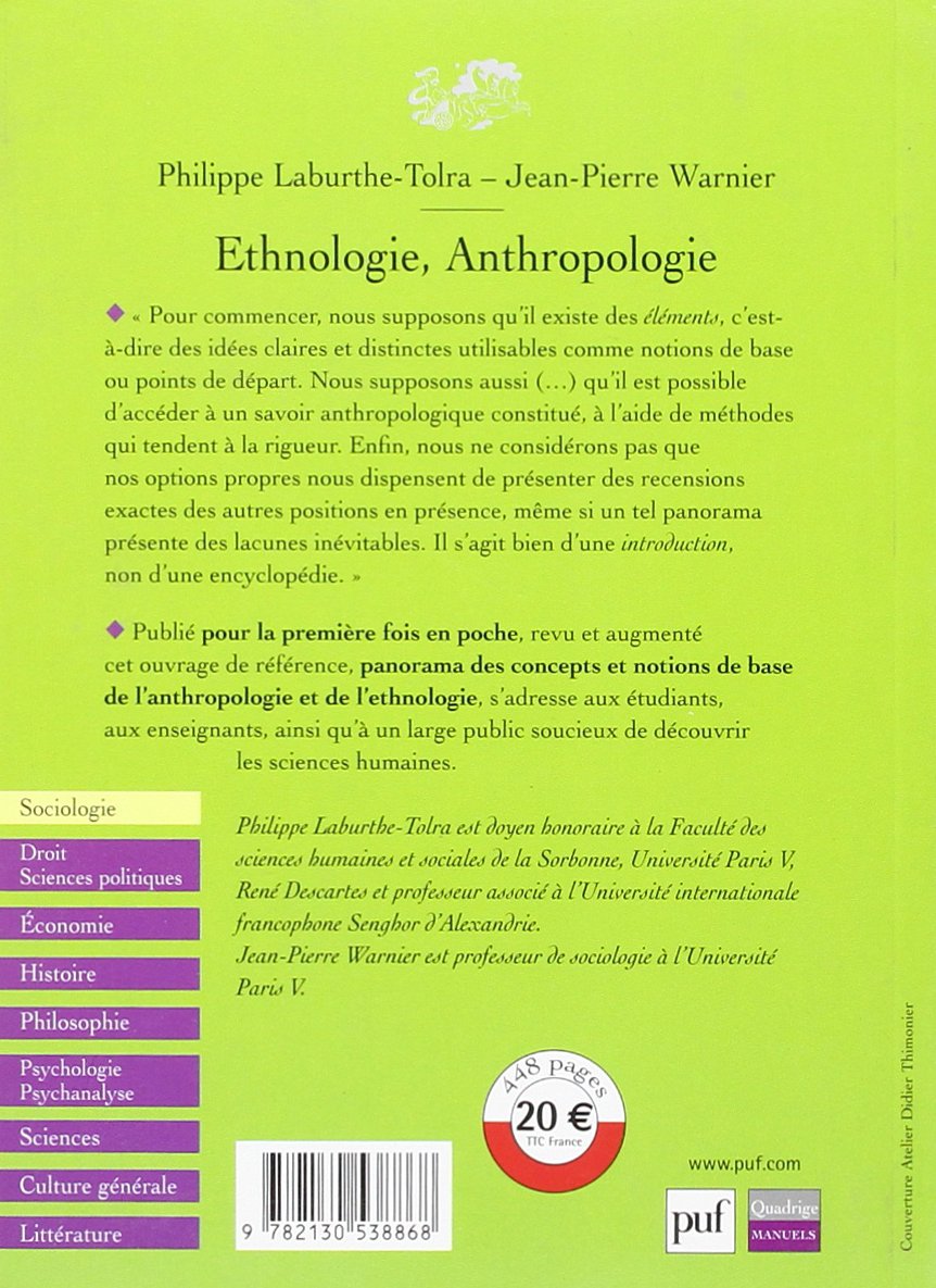 Ethnologie - Anthropologie