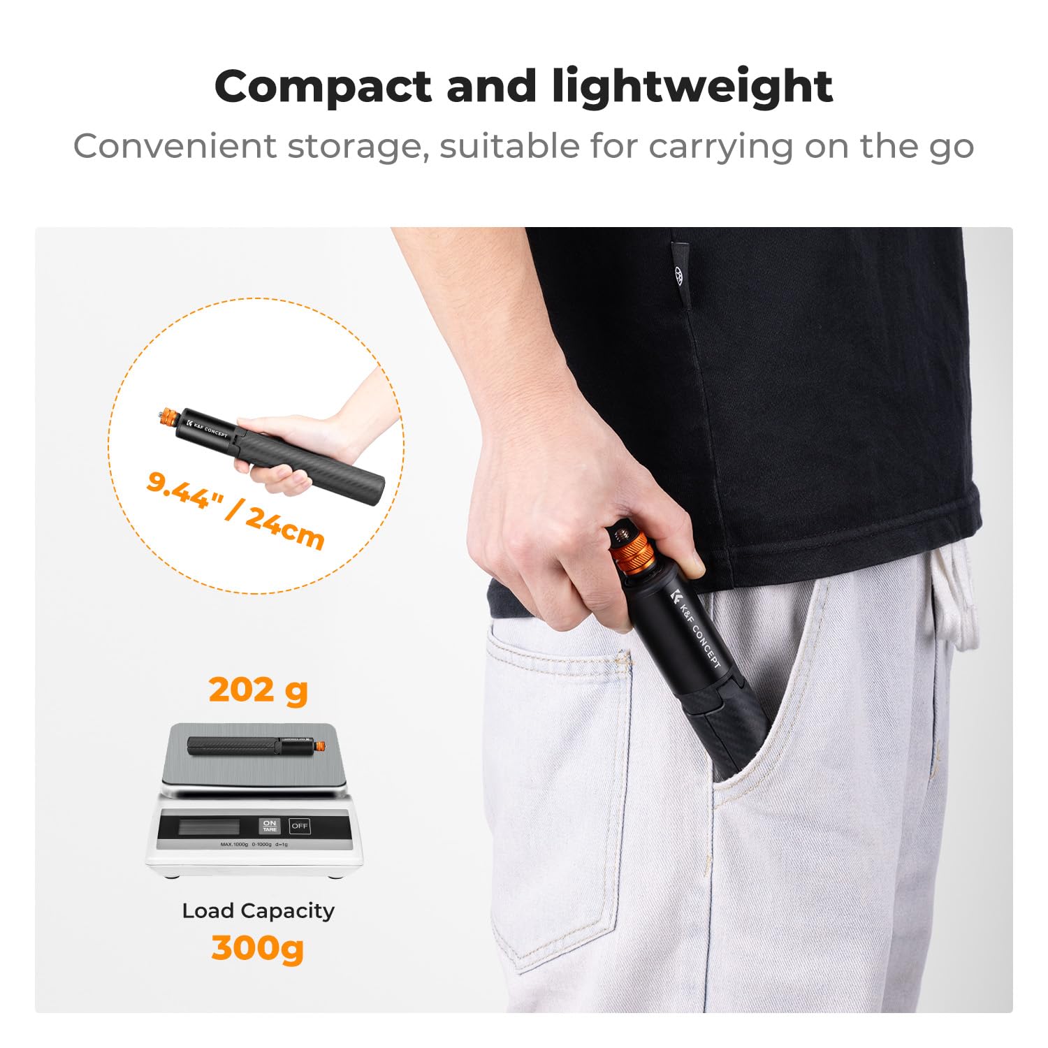 K&F CONCEPT MS21 Selfie Stick Tripod do Insta 360, niewidoczny statyw do selfie z adapterem, wysuwany statyw do Insta 360 Ace/Ace Pro/X5/X4/X3/0NE X2/ONEX, DJI Osmo Action, AKASO Action