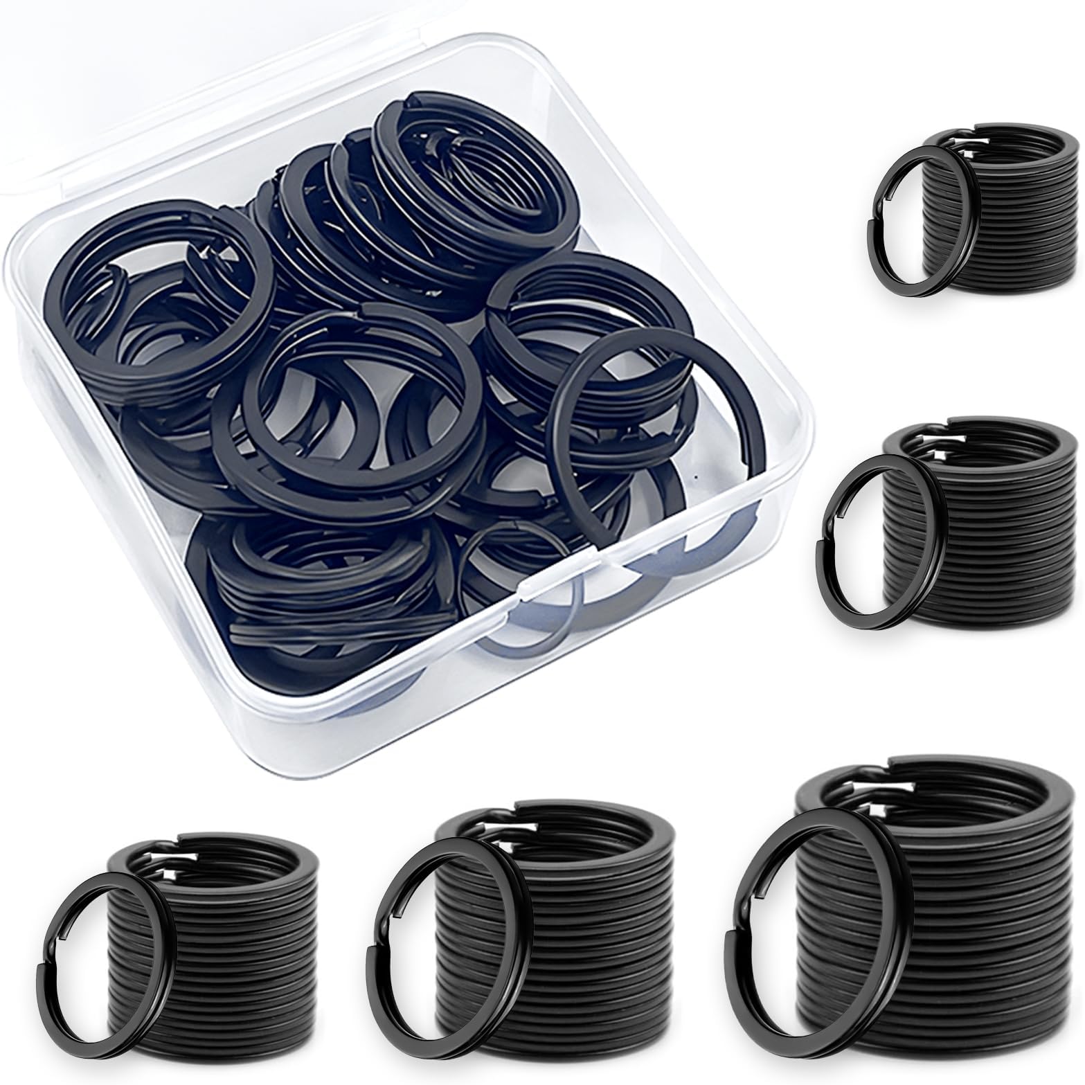 Handwerk Ringe 5 Größen 50 Stück Edelstahl Schl? Produktbild-Vorschau 6