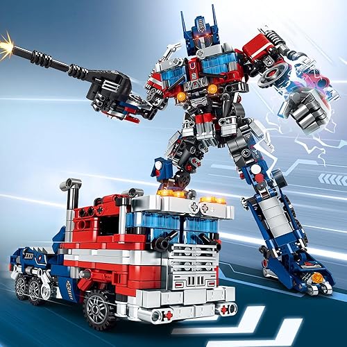 Miniatura 2 de Mesiondy Juego de juguetes de construcción de robot transformable, juguetes educativos STEM de construcción, kit de construcción de robot