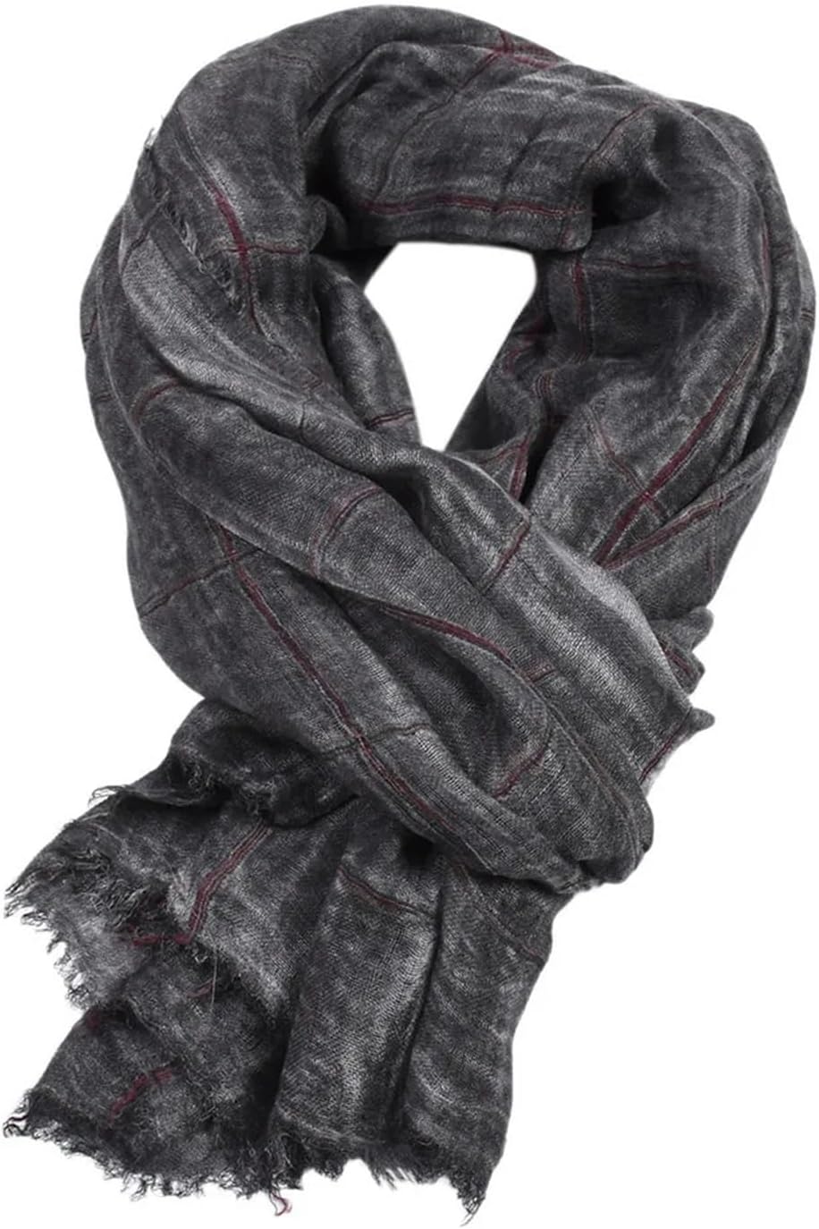 Scarf Fashion Cotton Linen Men Scarf Tie-dye Striped Men's Winter Scarves Casual Scarf for Men and Women(Color 4)