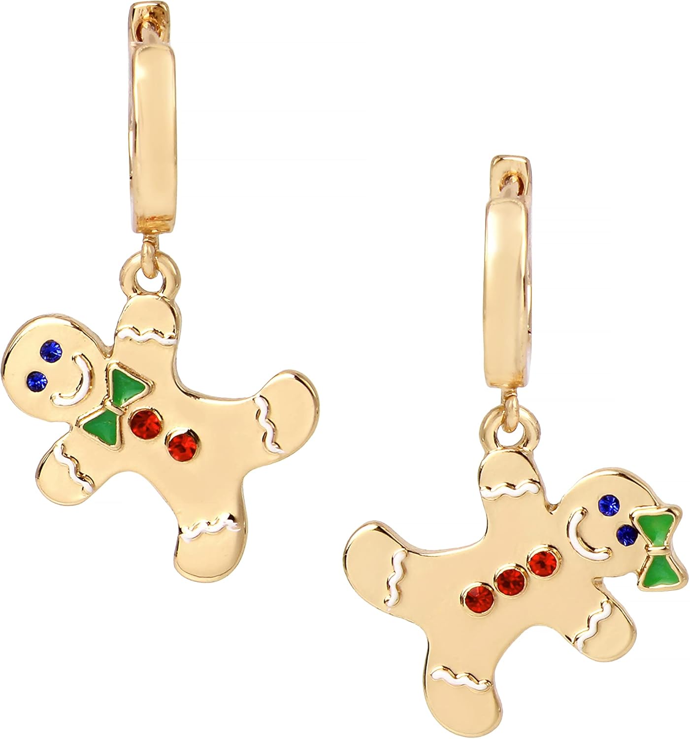 Gingerbread Huggie Earrings