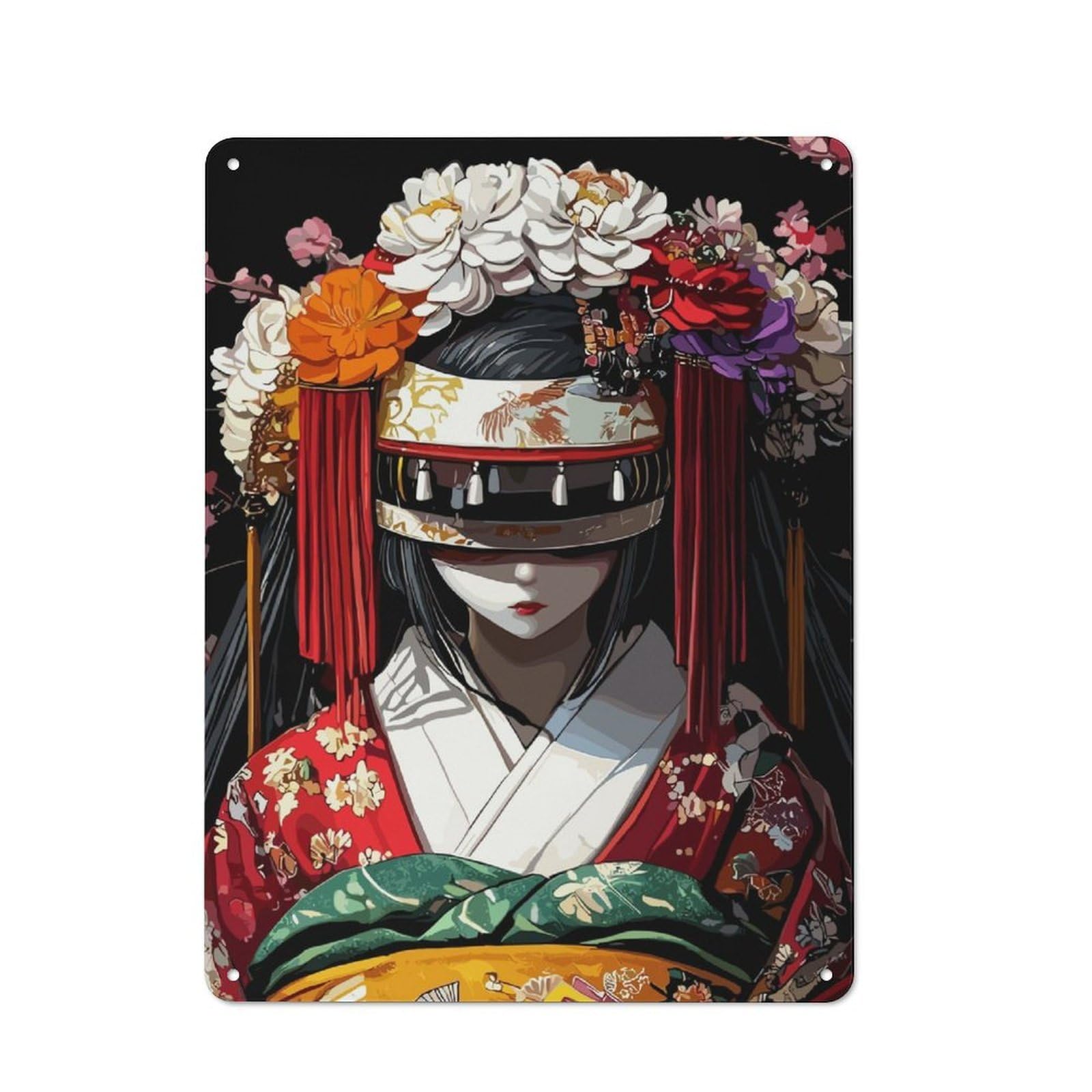 Junmoney Beauty Japan Vintage Tin Sign 40X30cm With For Man Cave Or Games Room, For Games Room Collectors