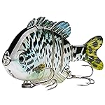 BASSDASH SwimPanfish Multi Jointed Panfish Bluegill Swimbaits Hard Topwater Bass Lures Fishing Lure Crank Saltwater 3.5in/0.85oz