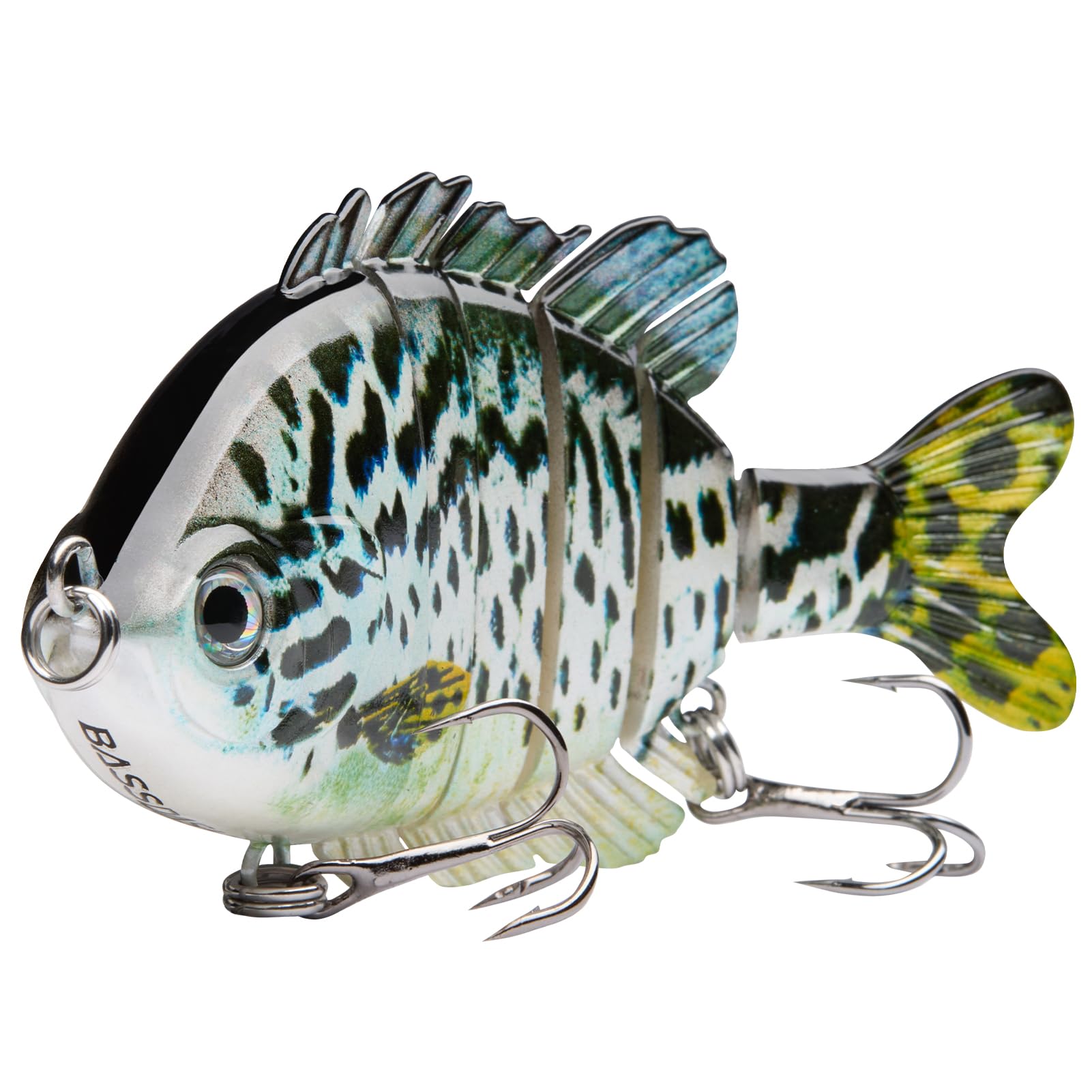 BASSDASH SwimPanfish - Señuelos de pesca multiarticulados para pesca de agua salada, 8.9 cm/24.1 g, paquete de 4