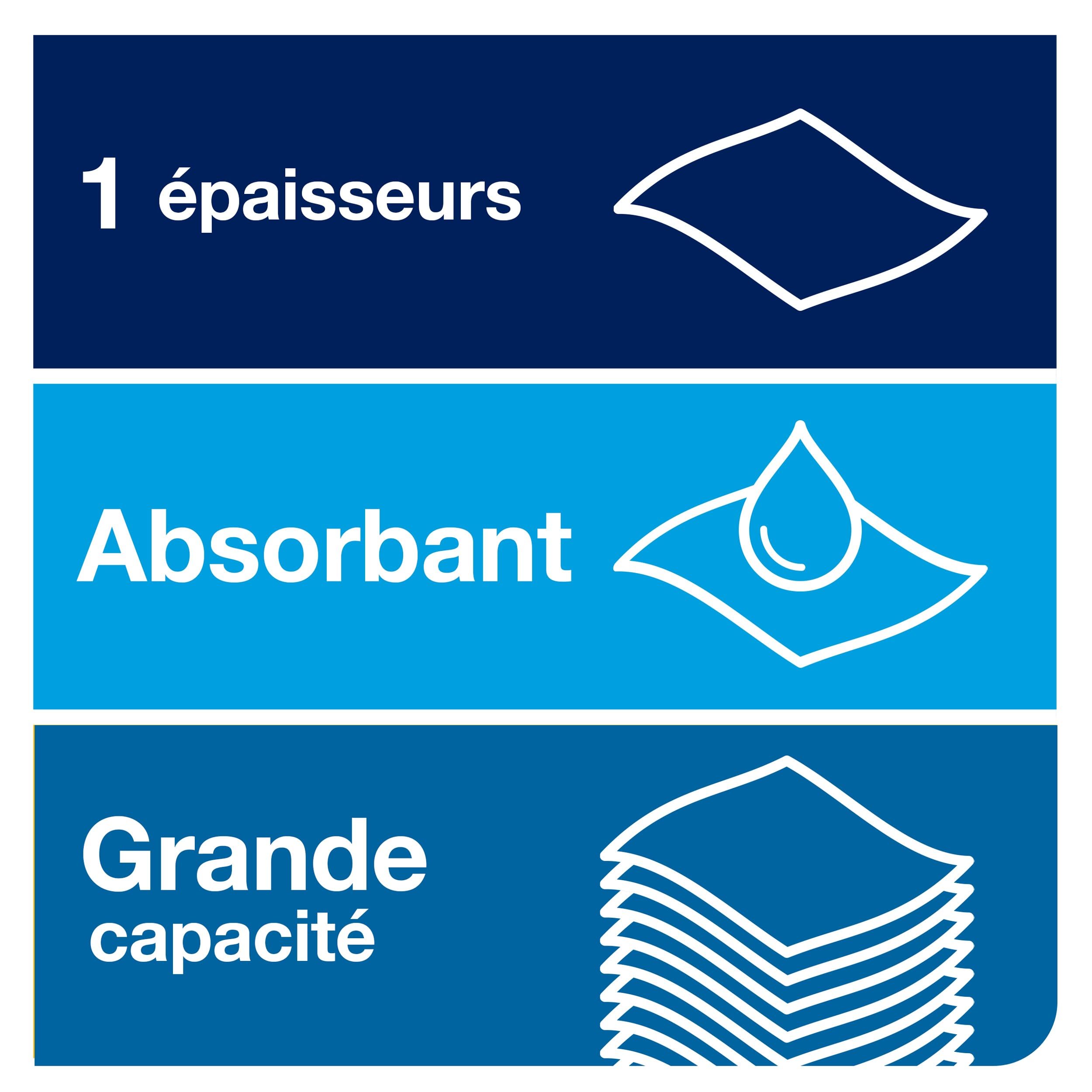 Tork Matic Essuie-mains Rouleaux en papier extra long Universal 290059 - Papier d'essuyage pour Distributeurs H1 - 1 pli blanc - Longueur 280 m Lot de 6