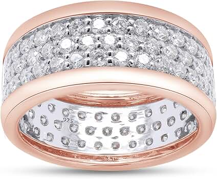 Amazon.co.jp: SAVEARTH DIAMONDS 1 3/4 ct.t.w ラウンドカット 人工モ
