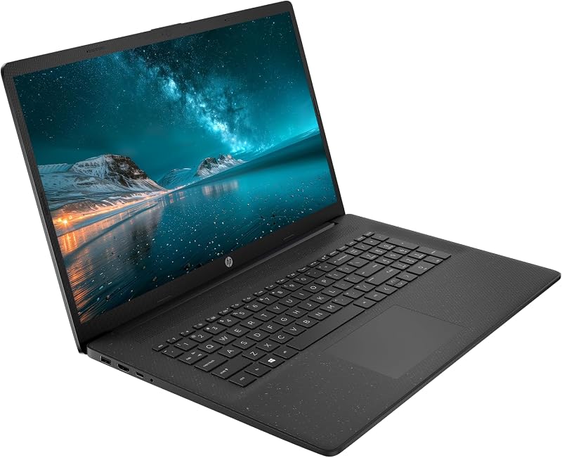 HP 17t Business Laptop Computer, 17.3" Anti-Glare Display, Windows 11 Pro with AI Copilot Ready, Intel 10-Core i5 Processor, 16GB RAM 1TB SSD, Wi-Fi 6, Numeric Keypad, Jet Black image 2