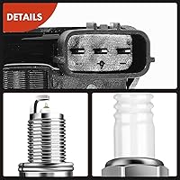 Vista 8 de A-Premium 2 bobinas de encendido y 4 bujías de iridio compatibles con Mitsubishi Outlander 2003, Mirage 1997-2002, Lancer 2002-2007, Eclipse
