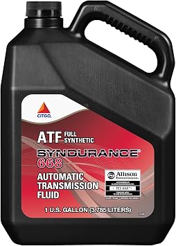 CITGO Syndurance 668 ATF Allison Approved Backward Compatalbe to TES-295, Pack of 1 Gallon