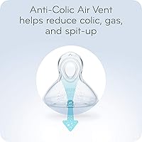 Vista 2 de NUK Smooth Flow - Biberón anti-cólico, 5 onzas, paquete de 3, cebra