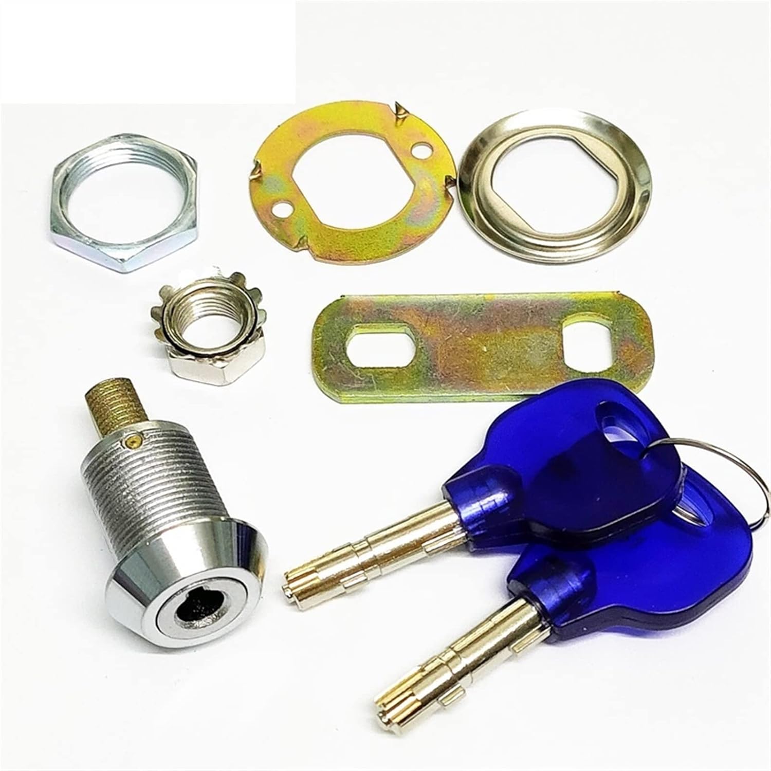 Cabinet Cam Lock for Equipment with Brass Key Hardware MMS364 1Pcs(20mm-KD-SH01)