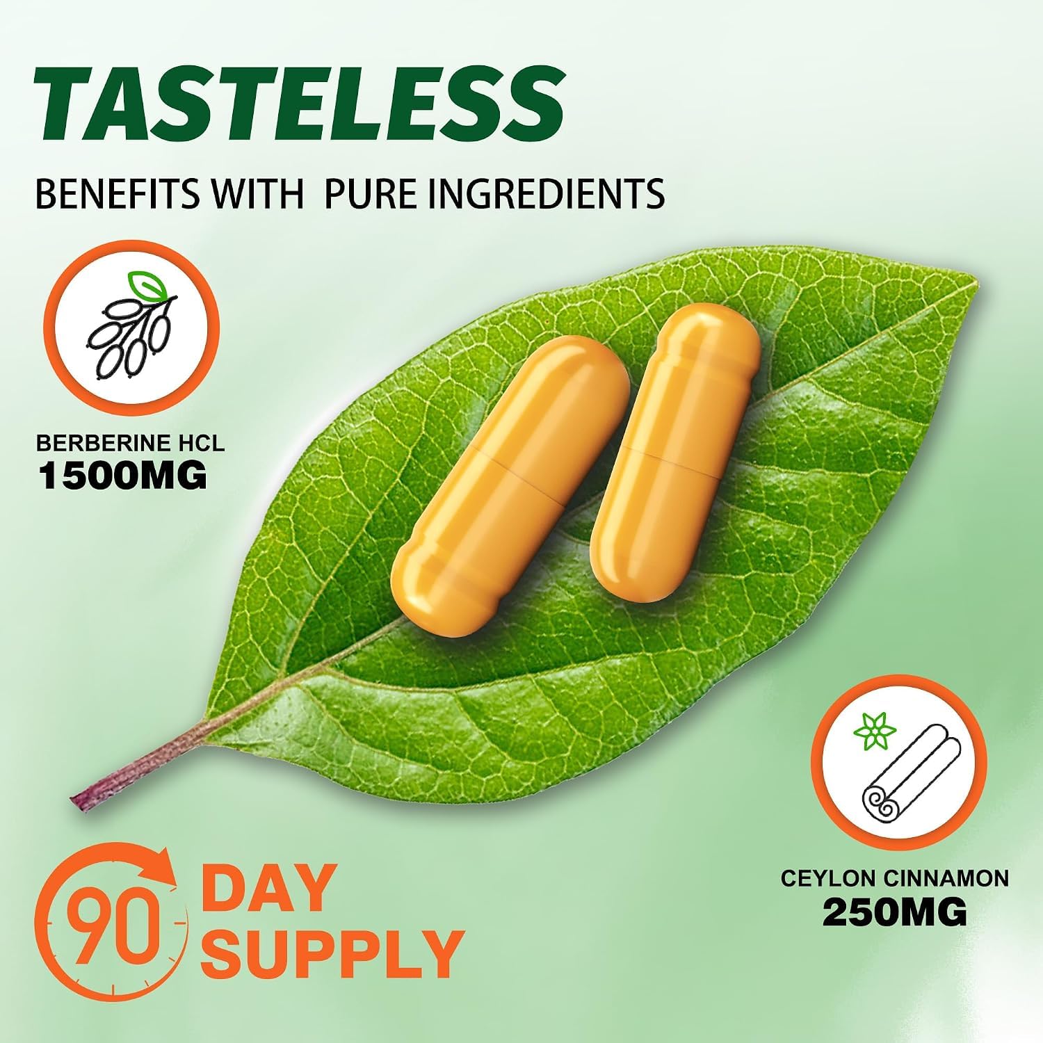 Berberine Supplement HCl 1500mg with Ceylon Cinnamon — Amazon image 4