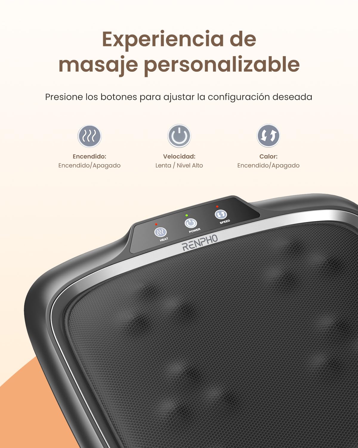 RENPHO Masaje Eléctricos de pies con calor, Masajeador eléctrico de pies Shiatsu,Masajeadores para pies de amasamiento profundo con cubierta extraíble para fascitis plantar, neuropatía y pies cansados