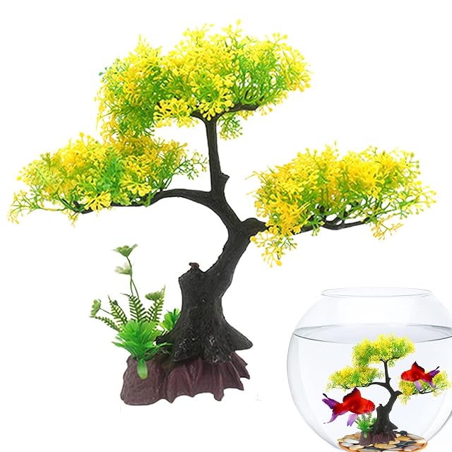 Foto 8 de 8 de acuario,Planta Artificial Pescado Rojo Waterscape Oculta Árbol