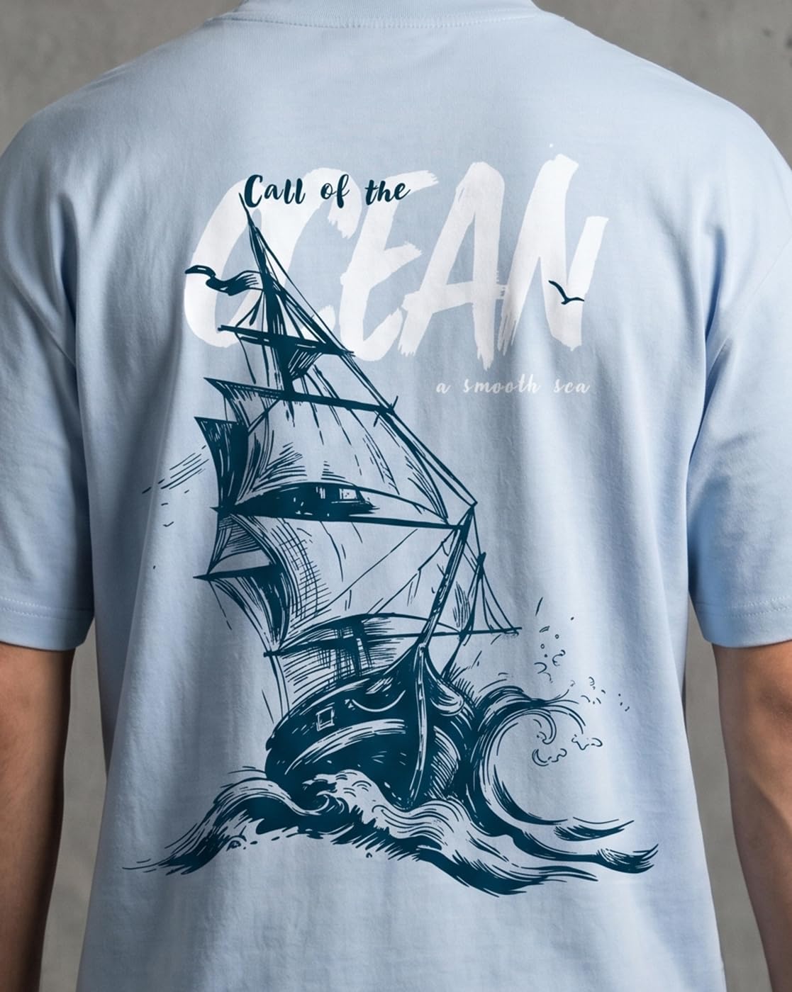 NOBERO Camiseta de algodón para hombre con estampado gráfico