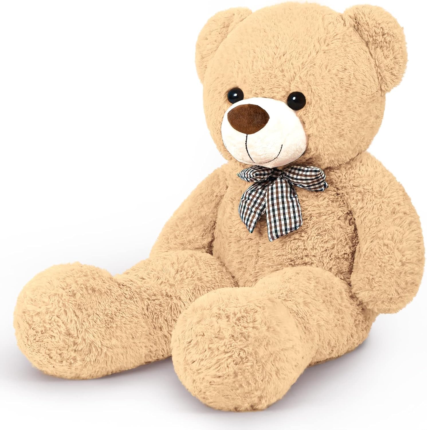 Yeqivo Oso de Peluche Osito de Peluche XXL Gigante Teddy Bear (marrón Claro, 2XL (1er Pack))