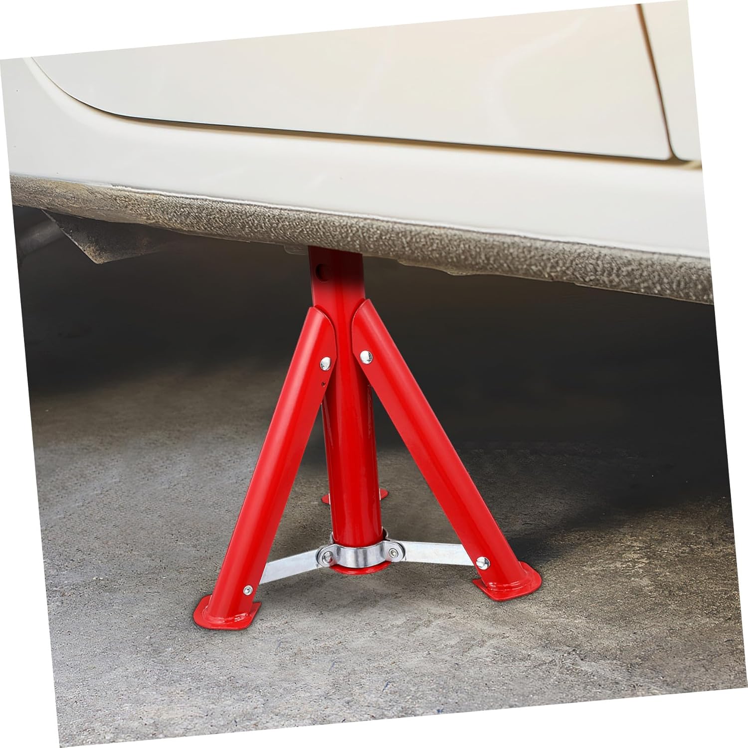 2pcs Adjustable Car Jack Stands Capacity Heavy-Duty Automobile Repair Support Tools with Anti-Slip Design for Vehicle Maintenance and Lifting