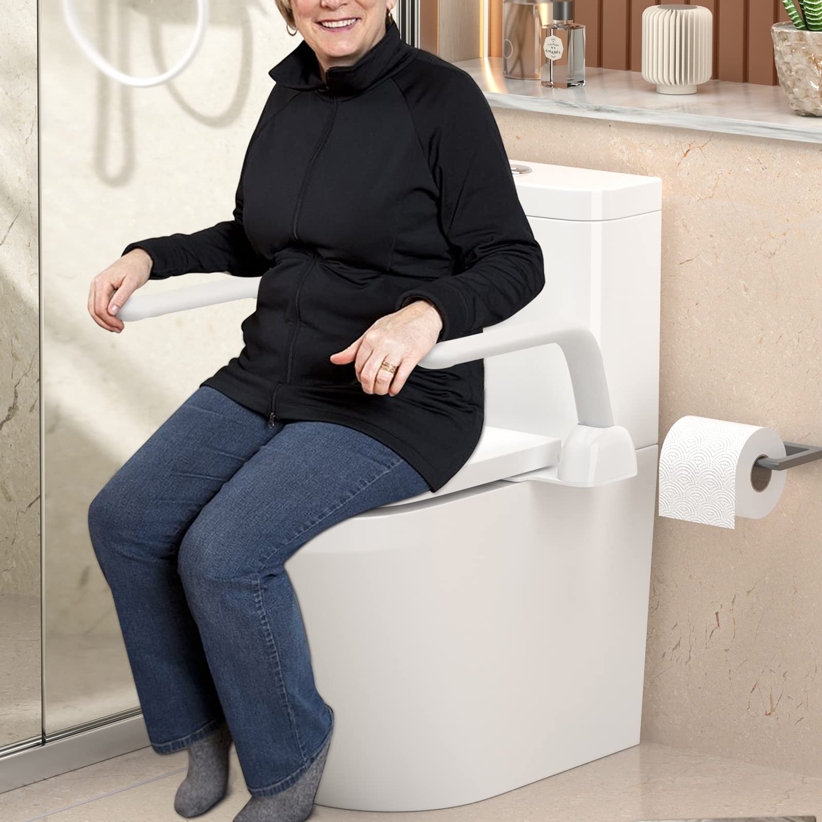 Toilet Safety Rails - Enhance Bathroom Support -8