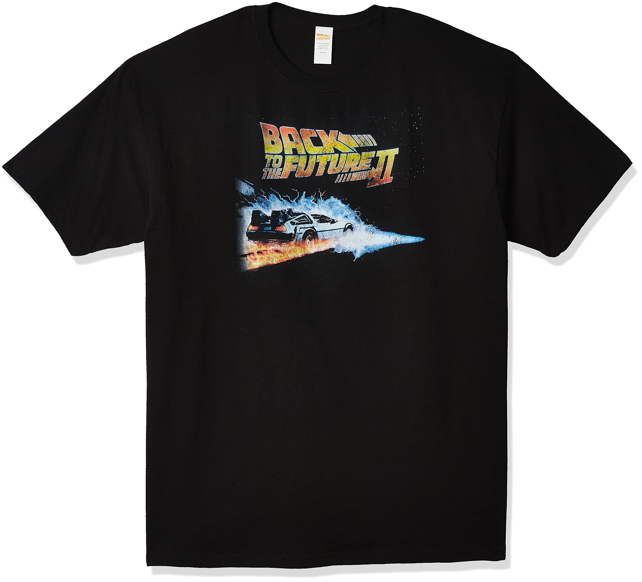 Back To The Future Men's Future 2 Basic Solid Tee