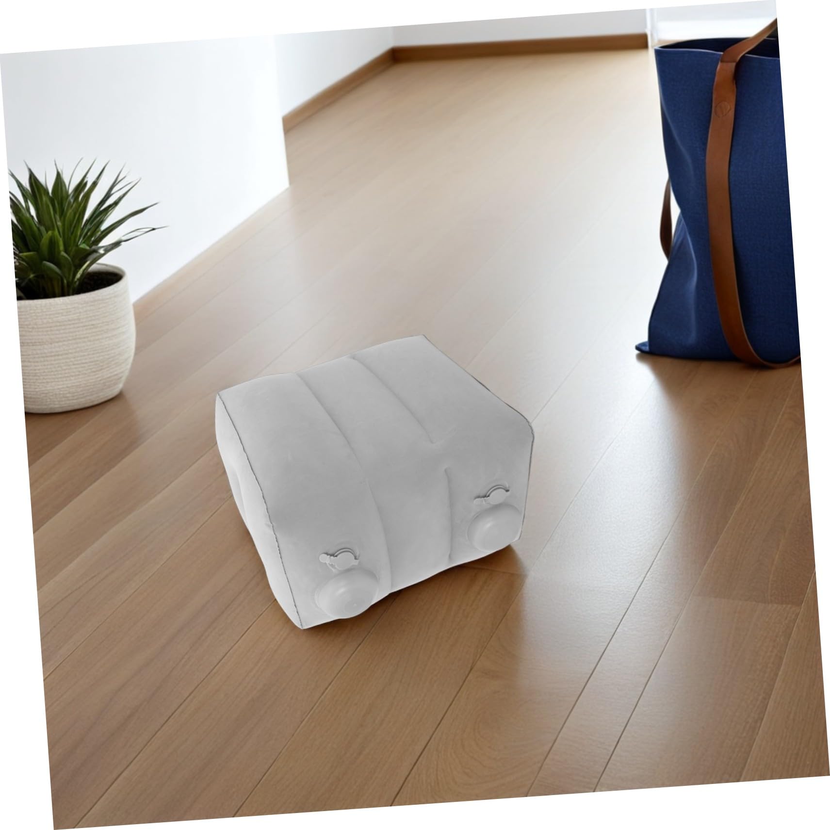 Healifty Reposapiés De Avión Reposapiés Inflable Light Grey