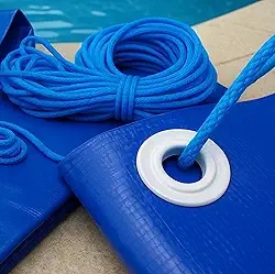 Capa de Segurança 6.5x3.5 M para Piscina CK500 Micras PVC Vinil + Kit de Instalação - Suporta Peso, Evita Quedas e Acidentes