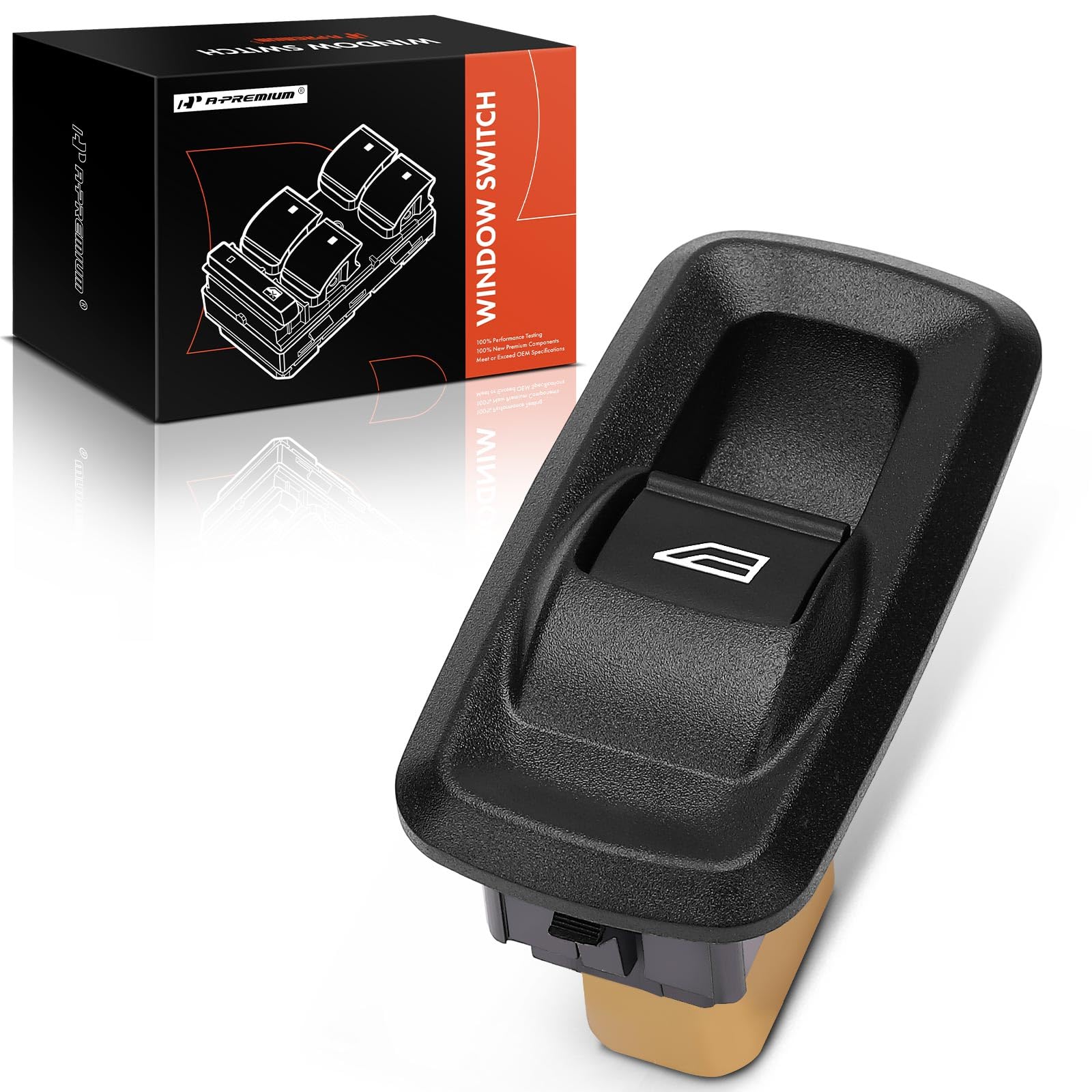A-PremiumPower Window Switch Compatible with Ford Fiesta 2011 2012 2013, Front Passenger Side or Rear Side, Replace# BE8Z14529BA