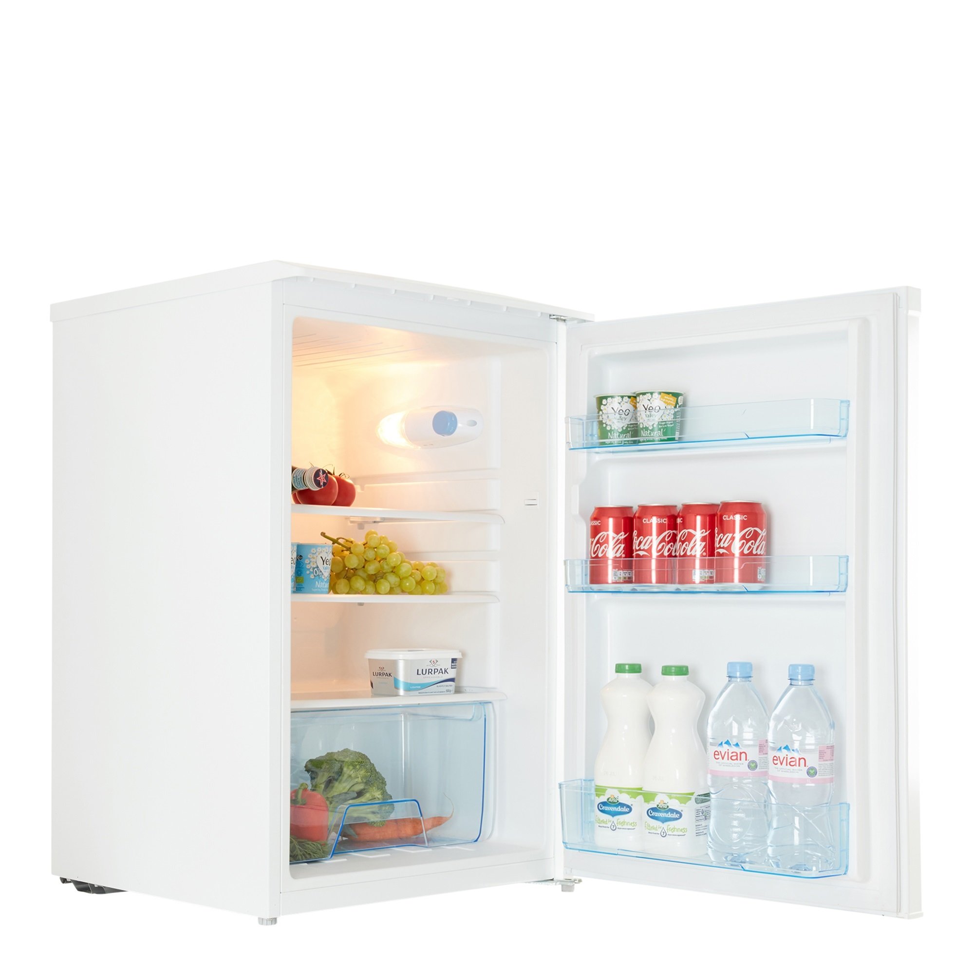 Cookology White 55cm Freestanding SidebySide Undercounter Fridge