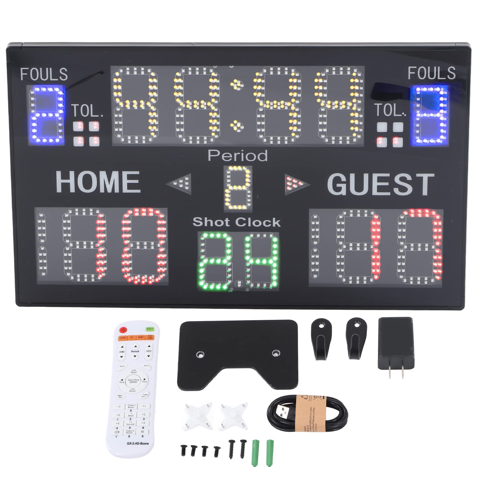 SEAFRONT Tabellone Segnapunti Elettronico Indoor Multisport a 15 Cifre LED