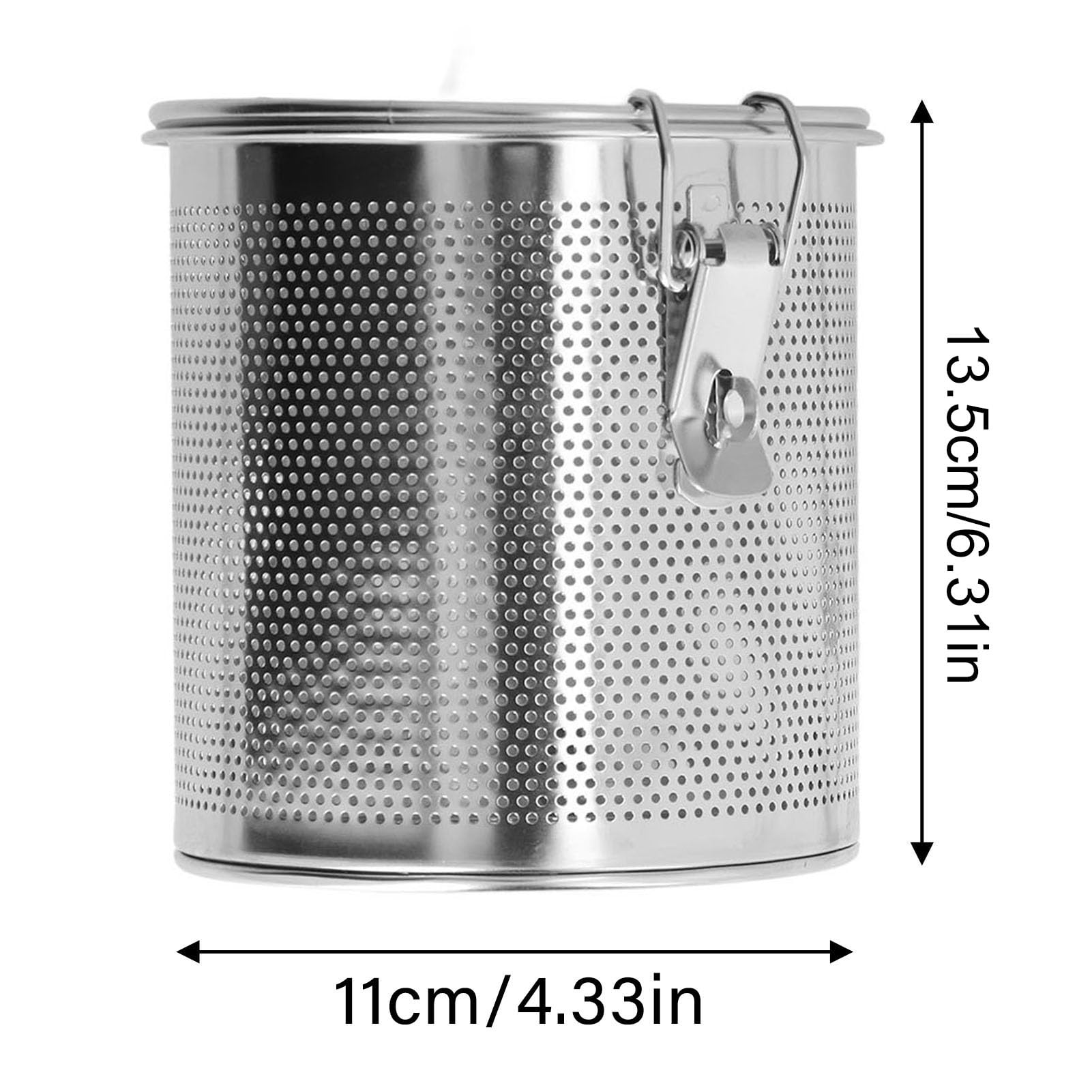 Infusore per Spezie per Borsa per Condimenti in Acciaio Inossidabile per Zuppa di Sugo, Scatola per Spezie, Ristorante Domestico (1.3L)