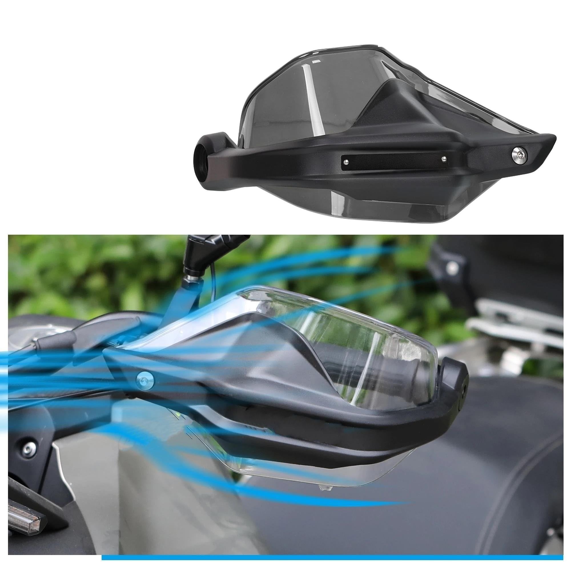 Scudo Antivento Paramani Per Loncin Per Voge Per SR1 Per ADV 125 2025 Parabrezza Manubrio Moto Protezione Mano(B)