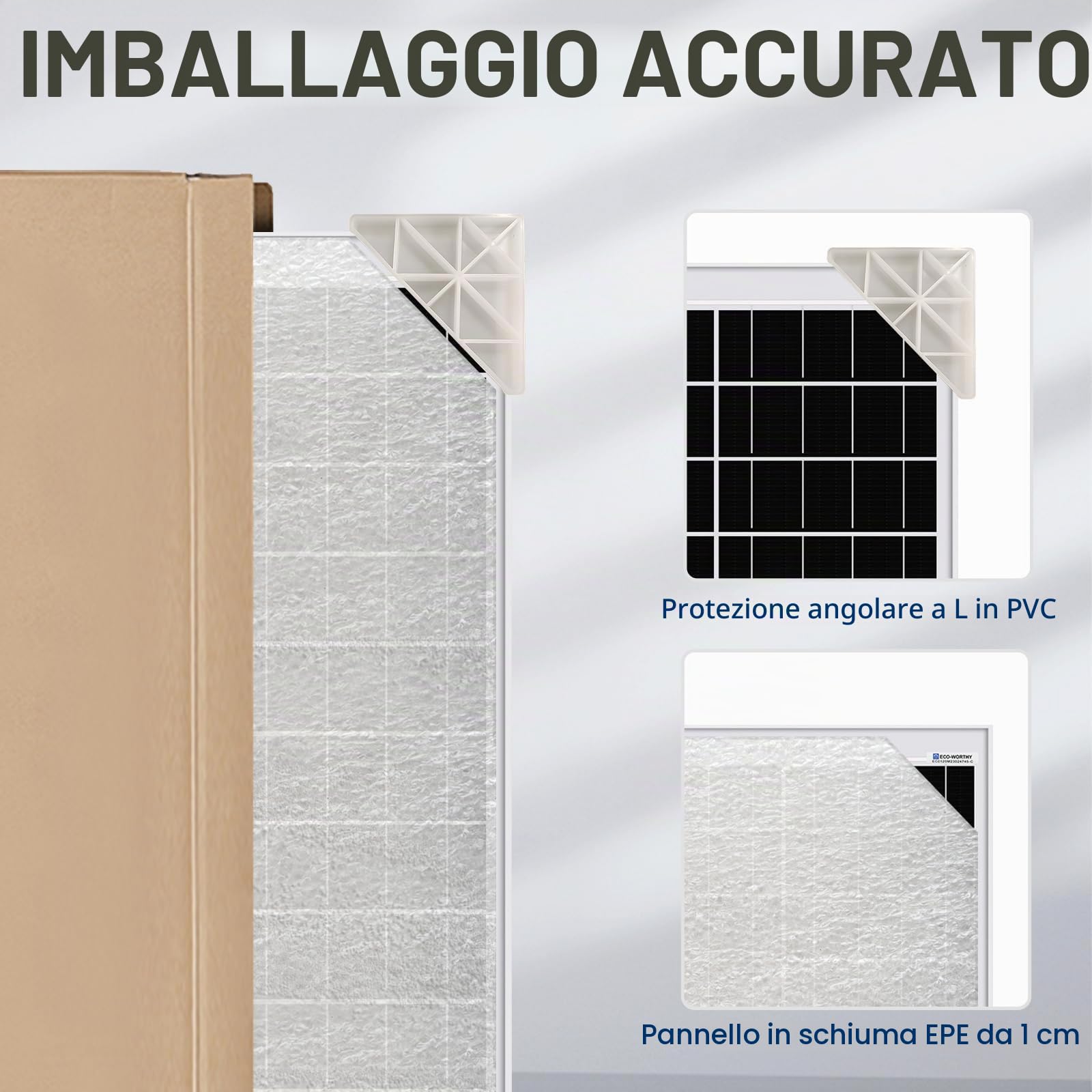 ECO-WORTHY Kit pannello solare 120 W 12 V, 0,5 kWh/giorno, kit off-grid per camper, barca, campeggio: pannello mono da 120 W + regolatore PWM da 30 A + staffe a Z + cavi
