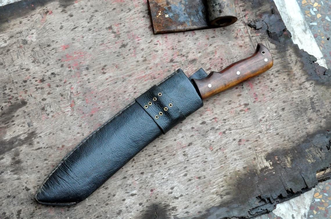 12 inches Long Blade parang Machete-Real Working Cleaver-Traditional-Forged-Sharpen-Tempered-Strong-Heavy Duty-Working, Best Viking Gift.