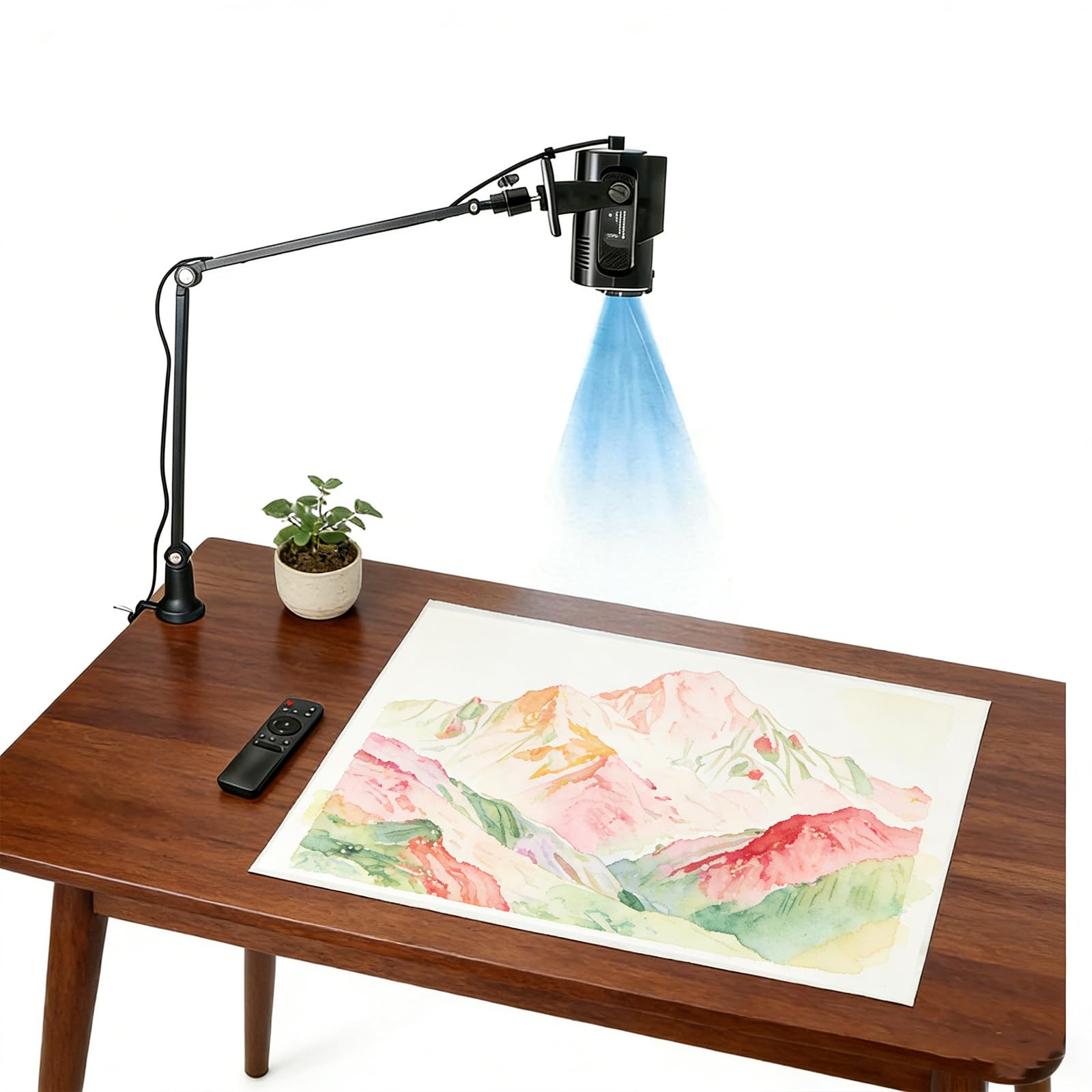 Proiettore artistico per tracciare disegno pittura, proiettore intelligente da tracciare 1280 x 720P, proiezione desktop/parete, strumento per schizzi per artisti principianti decorazione torte