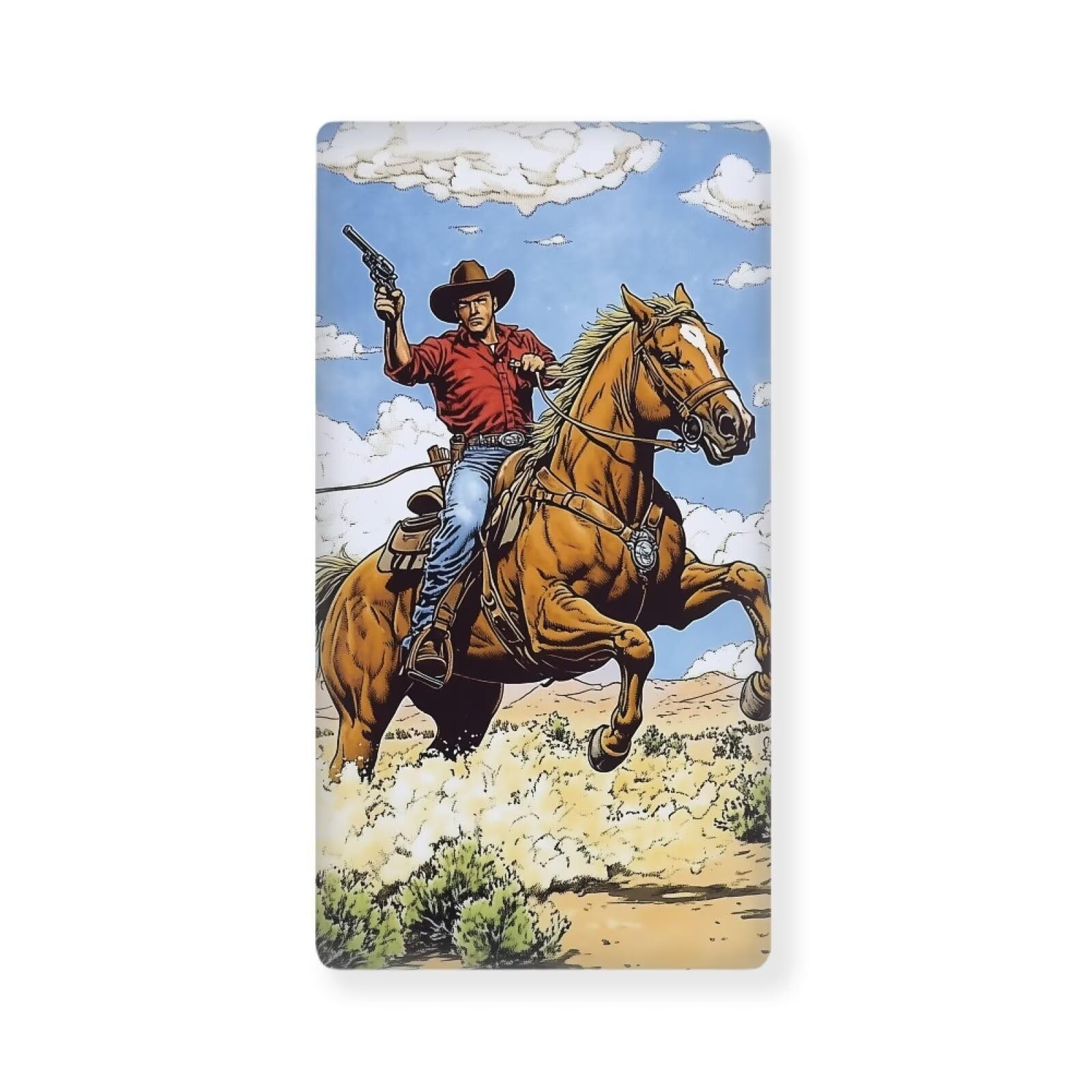 Western Cowboy Crib Sheets for Baby Boys Horse Southwestern Crib Sheet for Standard Crib Mattress 28" x 52" Fitted and Soft Breathable Crib Mattress Sheet, Navajo Tribal