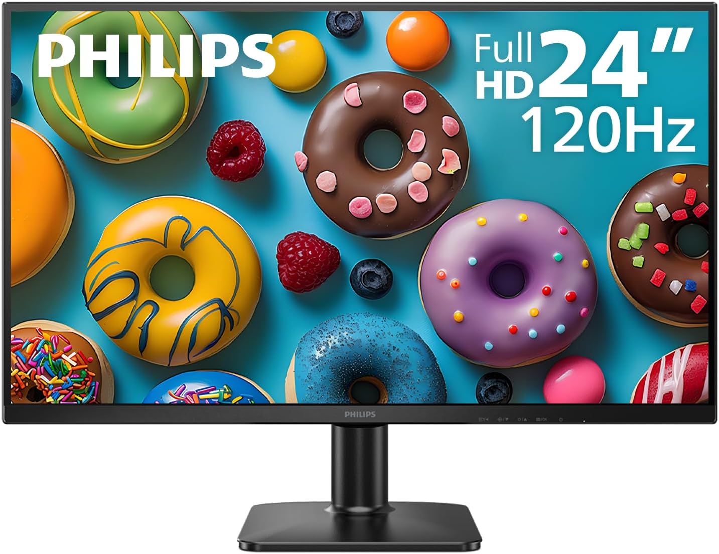Philips 24E2N2100 24 inch IPS FHD (1920 x 1080) 120Hz Gaming Office Monitor, VESA, HDMI x1, VGA Port x1, Eye Care, 4 Year Advance Replacement Warranty