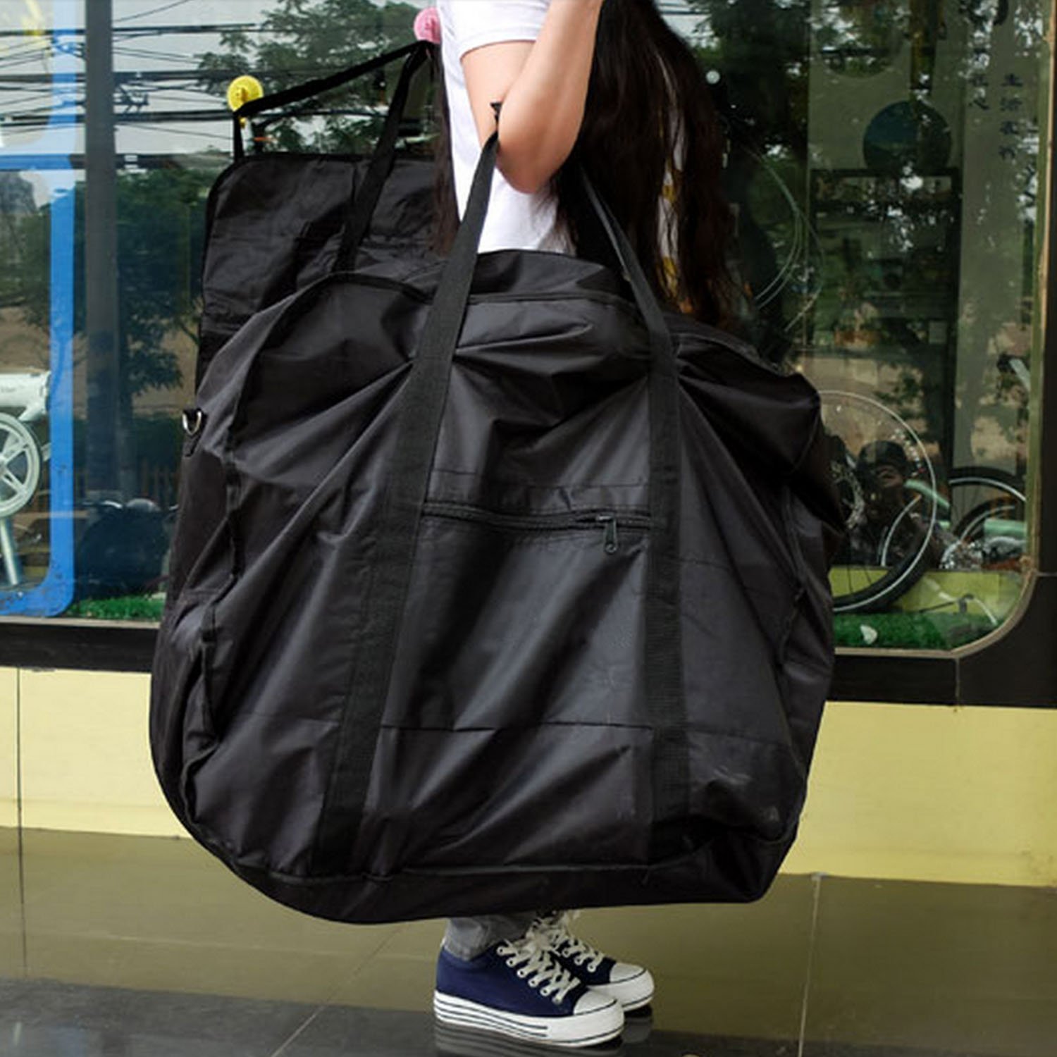 Amazon.co.jp: 折畳み 自転車 輪行 袋 （ 輪行バッグ ） ショルダー
