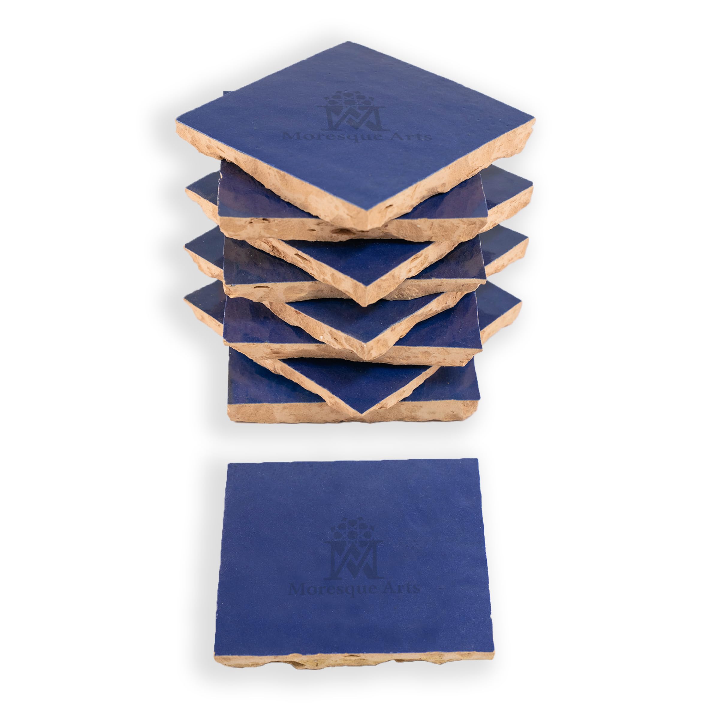 Authentic Moroccan Zellige 4”x4” inch Mosaic Tiles, Artisan