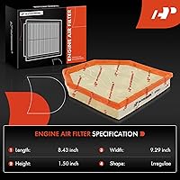 Vista 3 de A-Premium Filtro de aire de motor de 2 piezas compatible con BMW M2 2019-2021, M3 2015-2018, M4 2015-2020, M5 2012-2016, M6 2012-2018, M6 Gran Coupe