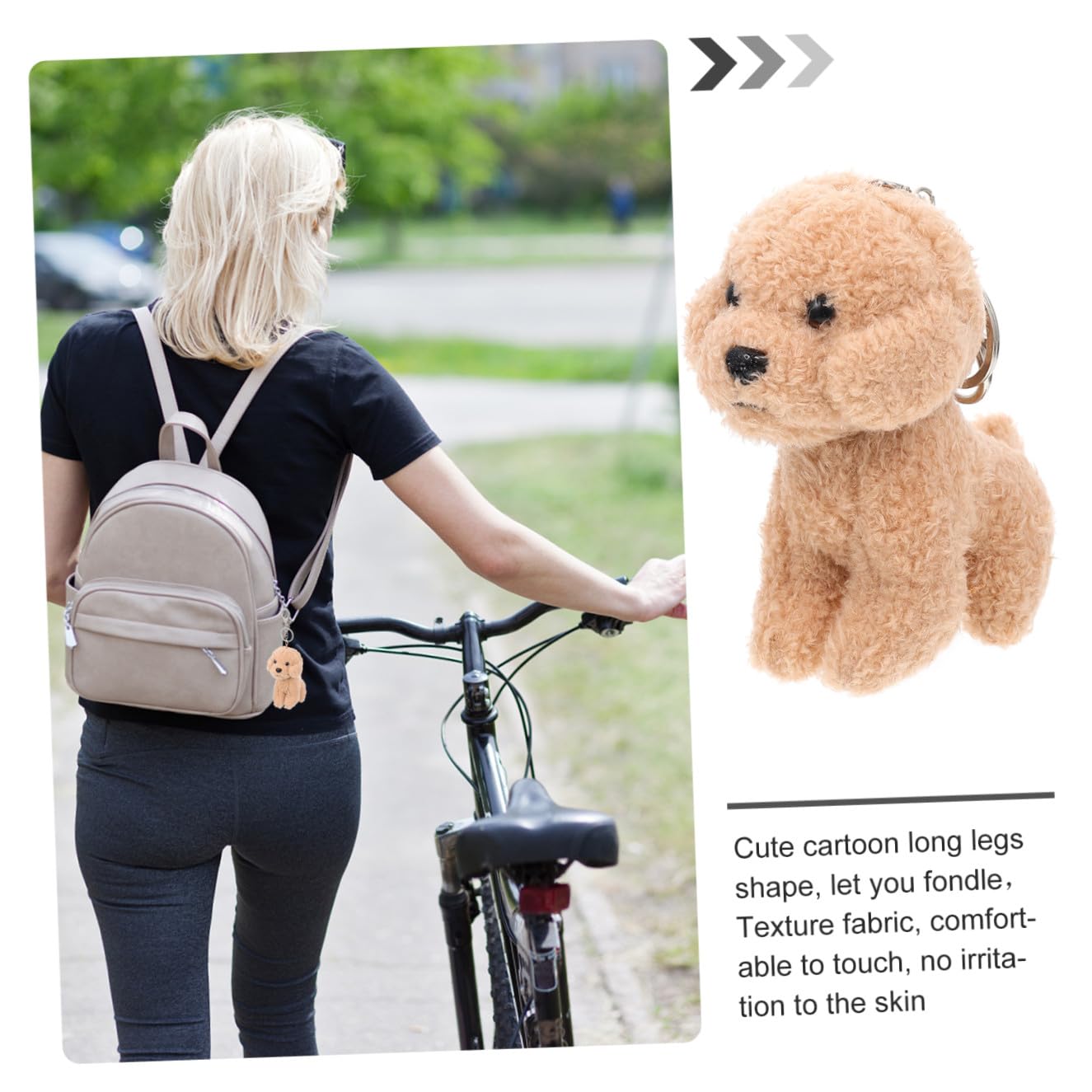 VALICLUD Schlüsselanhänger Hund Plüschanhänger für Taschen Rucksäcke Multifunktional Robustes Material für Hundeliebhaber Dekorative Praktische Ergänzung