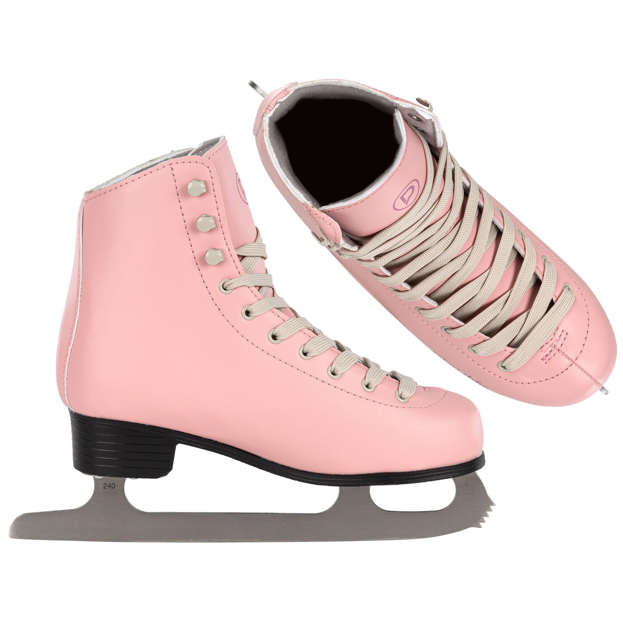 Playlife Patins à glace pour femme - Charming Rose - Patins à glace en tailles 35 à 42 - Patins à glace pour patinage artistique