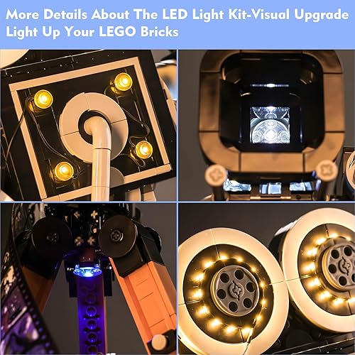 Miniatura 8 de VONADO Kit de luz LED dorada para cámara Walt Disney Tribute 43230 Disney 100, versión de control de luz, juego de iluminación creativa, accesorios