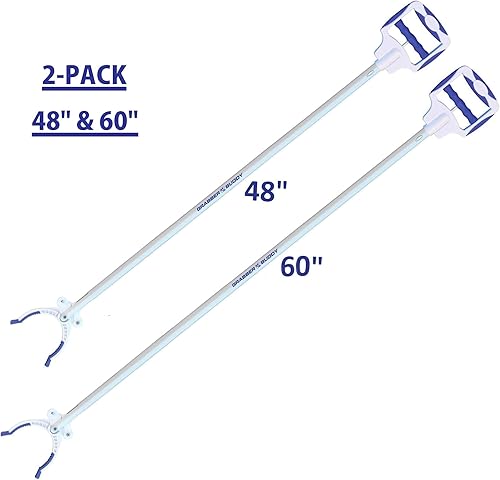 Miniatura 2 de Grabber Buddy Alcanzador con imanes duales potentes, mango ergonómico ajustable en ángulo y puntas de agarre de goma, herramienta de recogida de 48