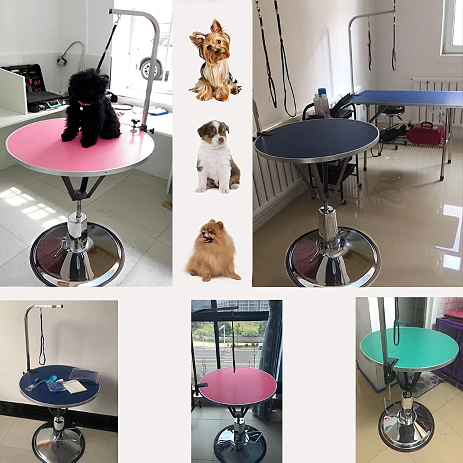 犬用トリミング回転式テーブル トリミングテーブル 回転 アーム付き トリミング台 トリマー