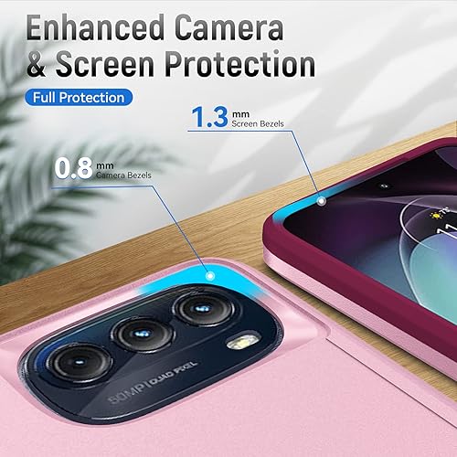 Miniatura 10 de Warsia Funda para Moto G 5G, funda para Motorola G 5G 2022 con protector de pantalla probada en caídas de grado militar, funda protectora resistente