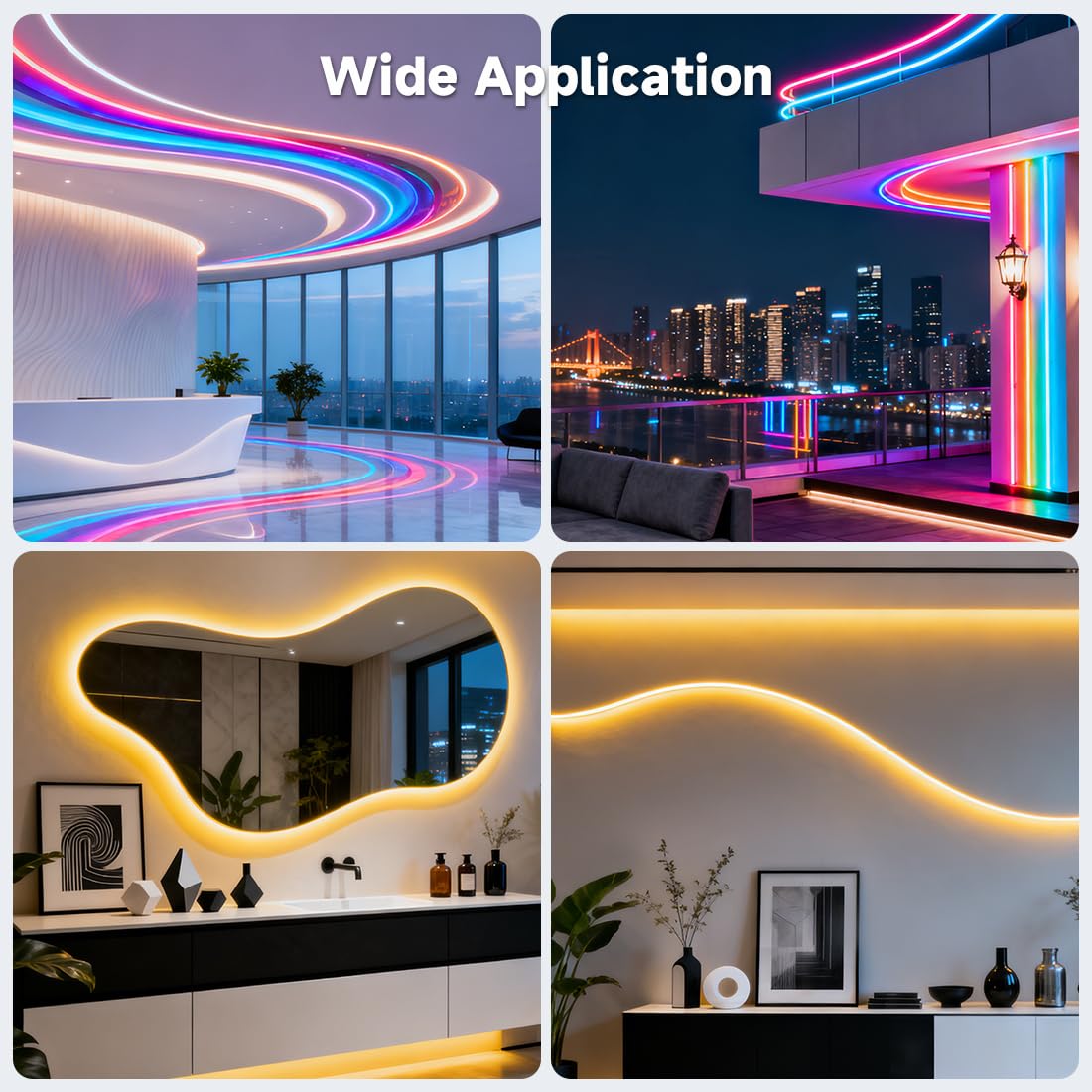 BTF-LIGHTING T1510 5M LED Neon Silikon Profil flexibles Material Milchig weiß DIY-Abdeckung für LED Leisten ≤10 mm