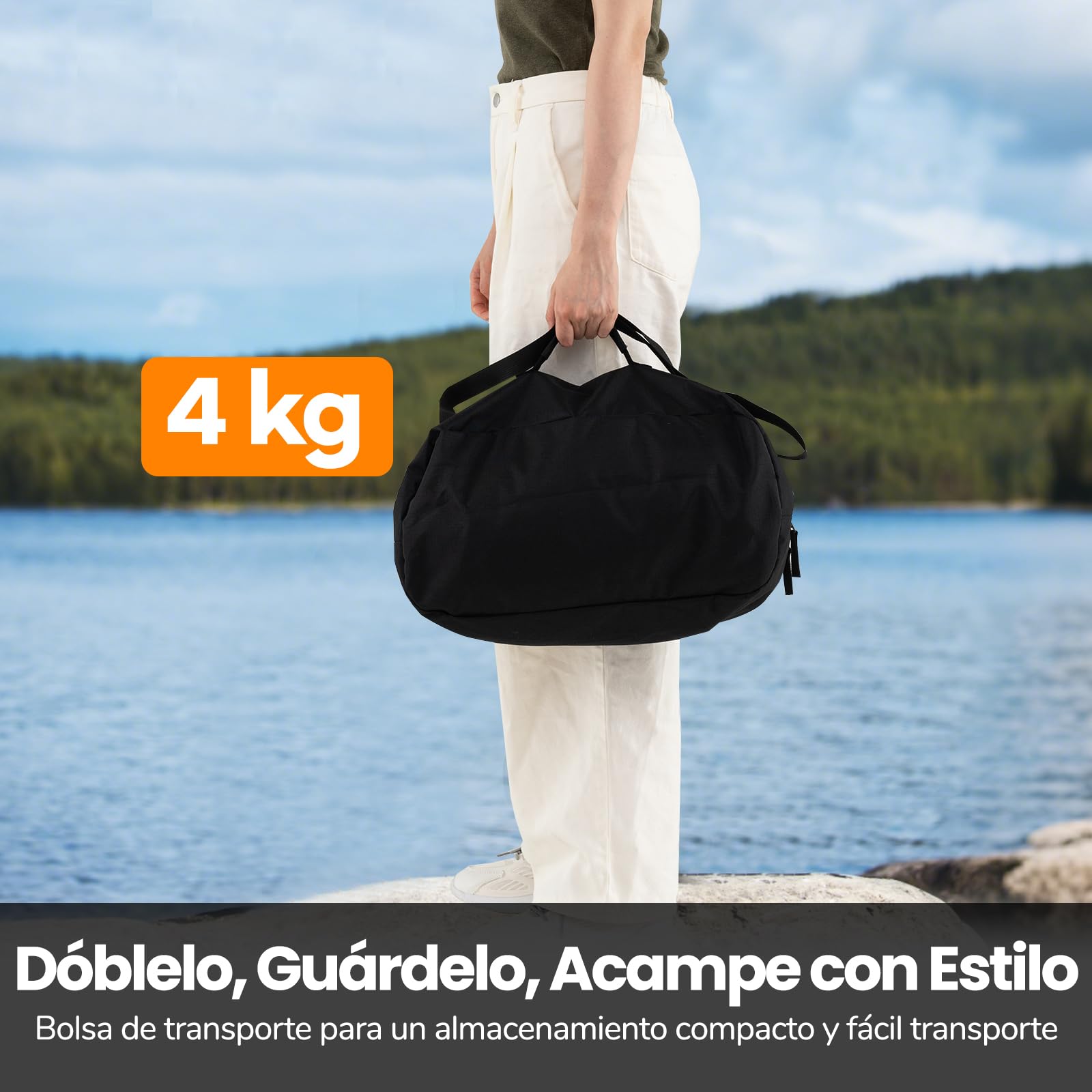 COSTWAY Cama Plegable Camping, Altura Ajustable, Catre Plegable Camping Portátil, Bolsillo Lateral y de Malla, Bolsa de Transporte, Campismo Playa Senderismo Oficina, 193 x 70cm, Carga 150kg