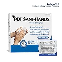 Vista 2 de Toallitas desinfectantes para manos Sani-Hands 100 paquetes por caja