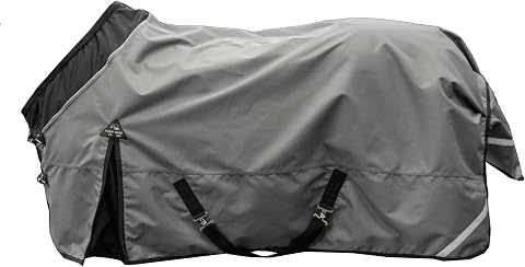 HKM Liberty Coperta per cavalli Grigio/nero 165 cm