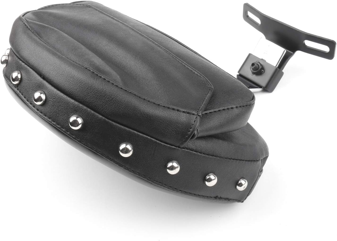 Topteng Chrome Back Rest, Motorcycle Driver Seat Rider Backrest Pad Driver Backrest for Haley Davidson Fatboy/Heritage Softail Models 2007-2017